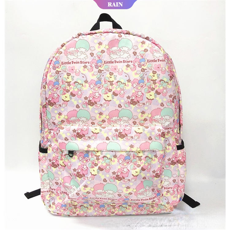 Ba Lô Vải Oxford Chống Thấm Nước Họa Tiết Hoạt Hình My Melody Hello Kitty Cinnamoroll Cho Học Sinh [RAIN]