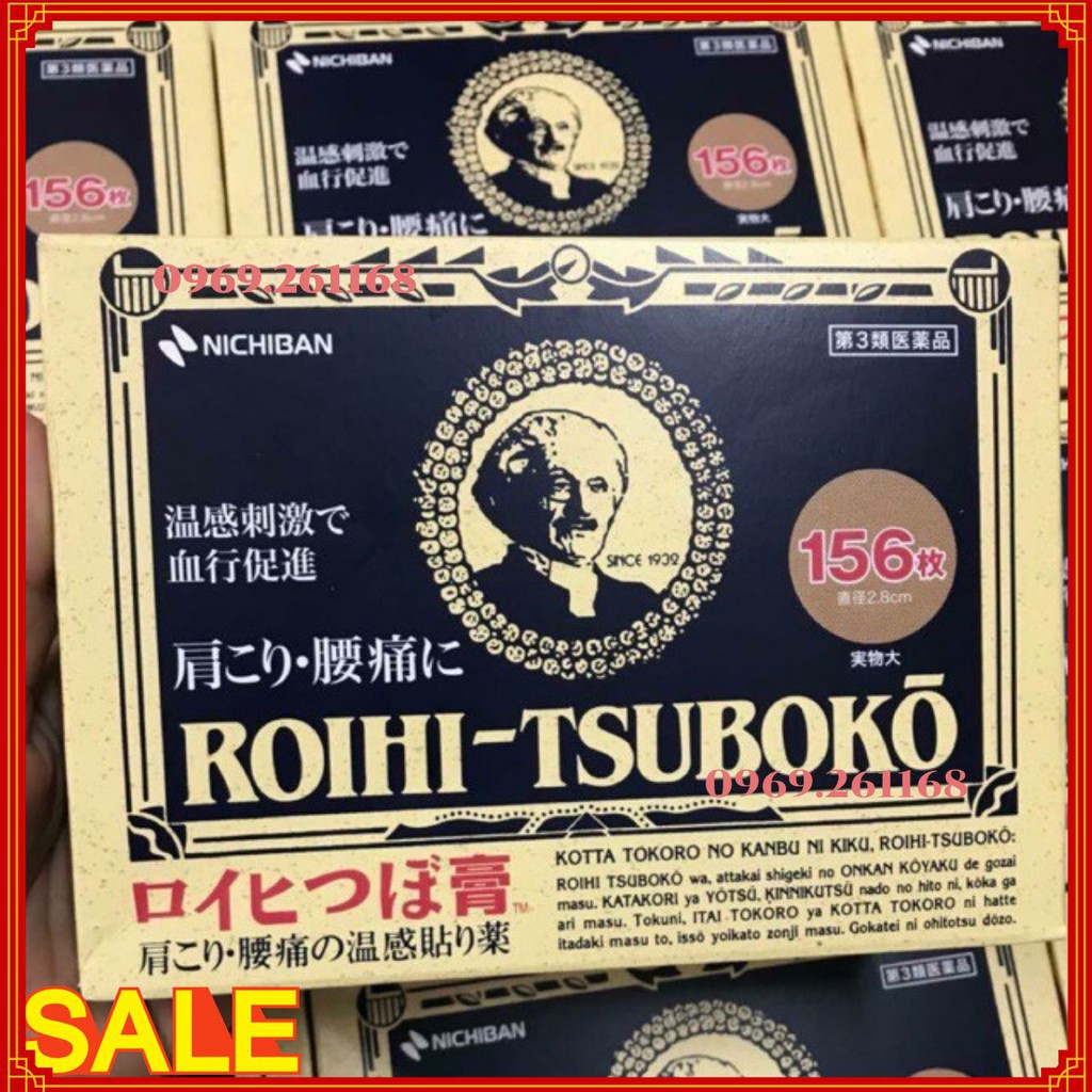 Miếng dán trị đau nhức Roihi Tsuboko 156 miếng