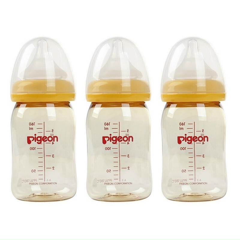 Bình sữa Pigeon cổ rộng cao cấp đủ size160/240ml