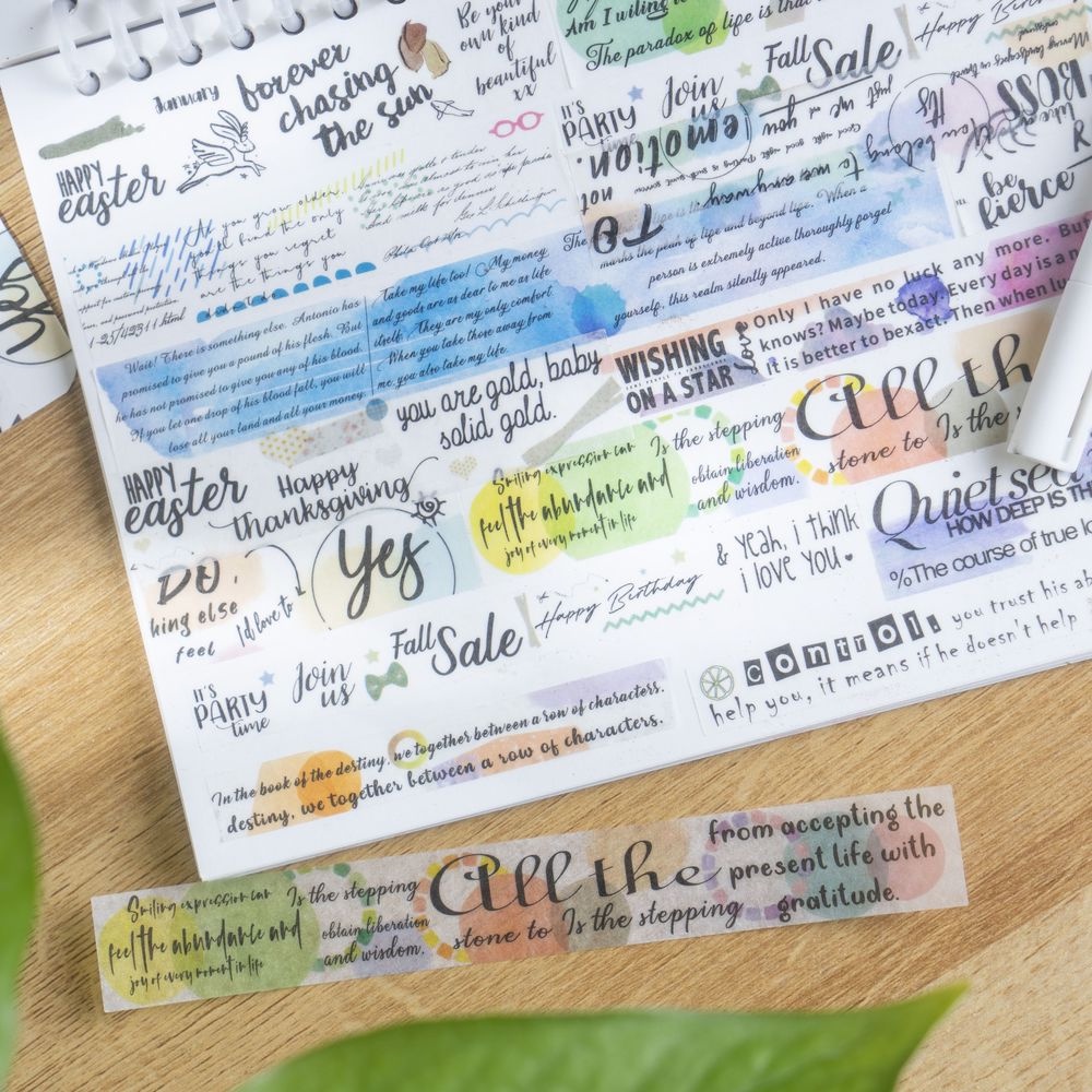 Set 30 Sticker Chữ Alphabt Trang Trí Sổ Tay DIY