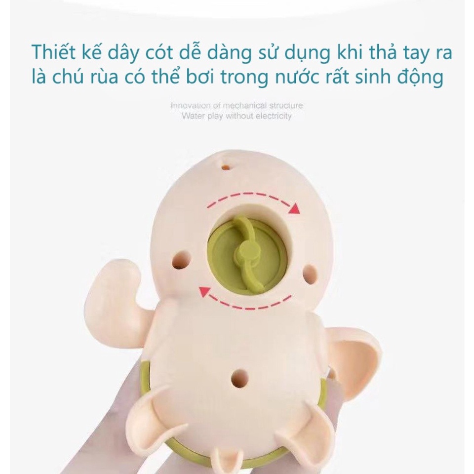 Đồ chơi rùa bơi thả bồn tắm, bể bơi cho bé, đồ chơi nhà tắm vui nhộn, an toàn, phù hợp cho tất cả các bé