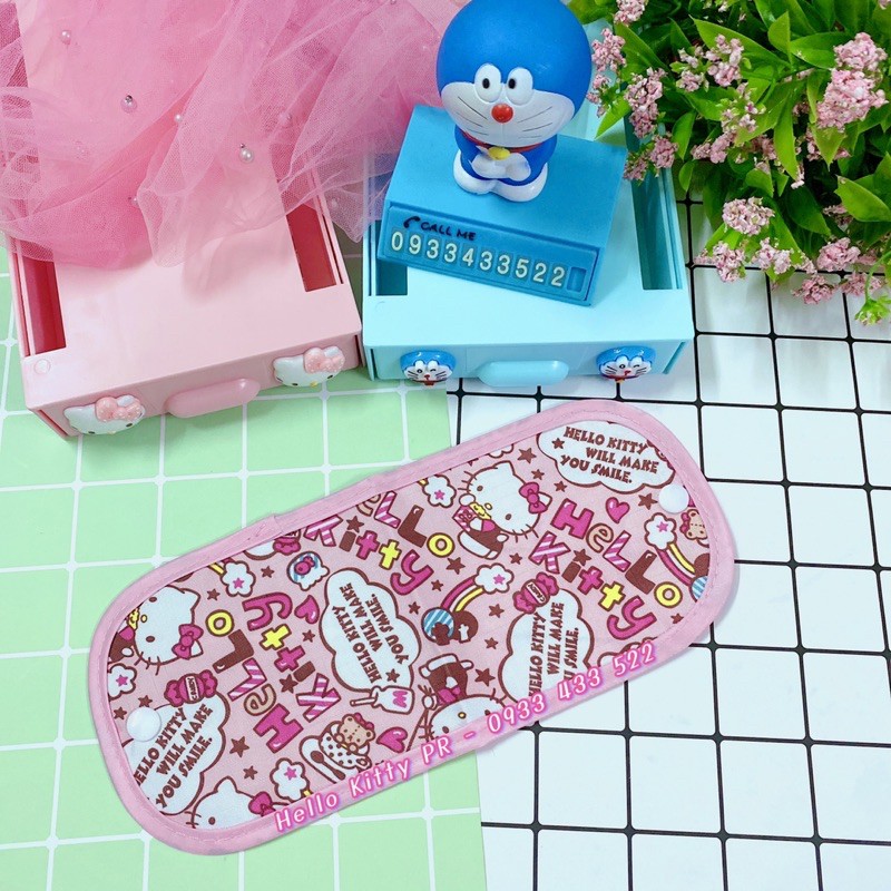 TÚI ĐỰNG KHẨU TRANG GẤP GỌN HELLO KITTY DOREMON DORAEMON