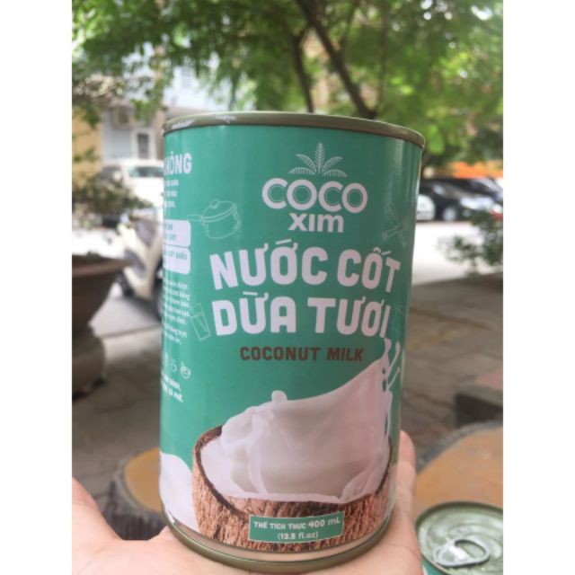 (Keto) Nước cốt dừa tươi Coco xim 400ml (uống ngay thơm ngon) - Healthy