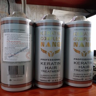[ CHÍNH HÃNG ] PHỦ LỤA NANO KERATIN COMPLEX PHỤC HỒI TÓC HƯ TỔN 1000ML CỦA MỸ