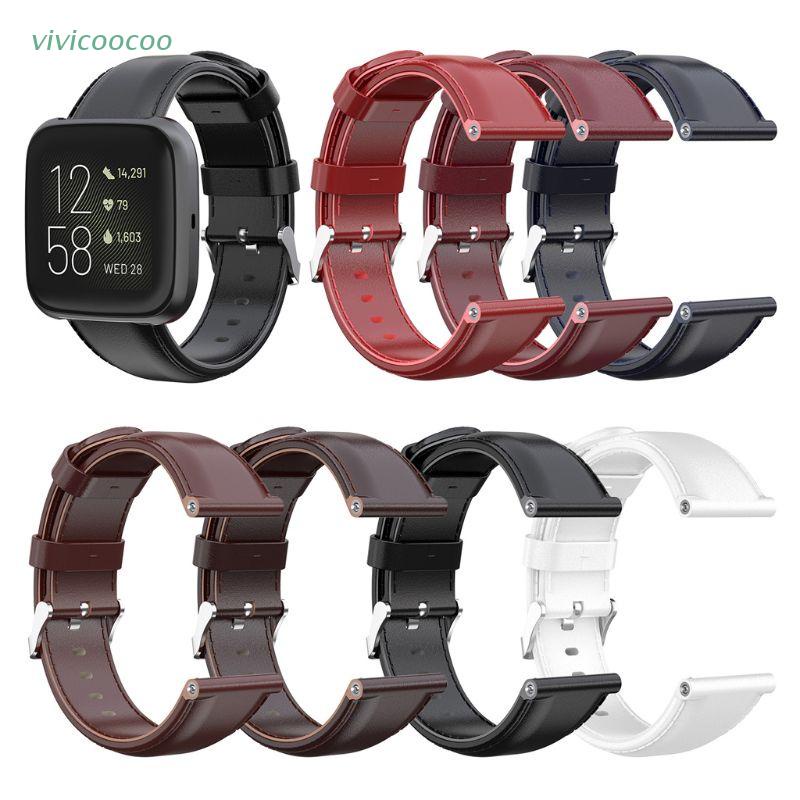 Dây Đeo Thay Thế Chất Liệu Da Cho Fitbit Versa / Versa 2 / Versa Lite