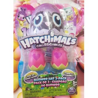 Hatchimals Bunwee Hat 2 pack - Vỉ 2 trứng Hatchimals hoa hồng + 2 mũ