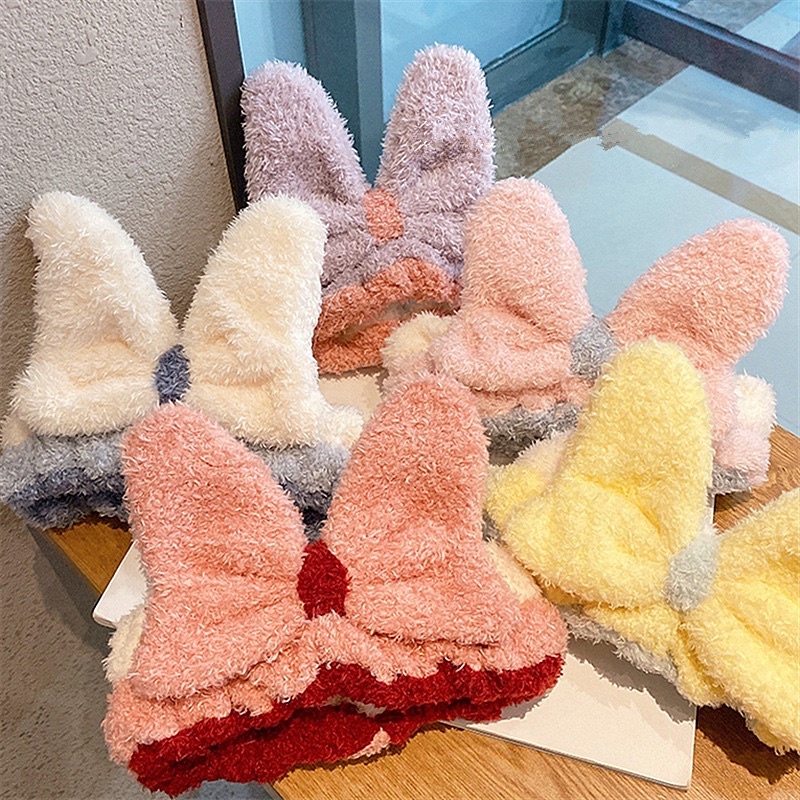 PVN48770 Băng đô nơ to rửa mặt cài tóc skincare vải mềm cute dễ thương đẹp xinh sang chảnh cá tính Hàn Quốc Giá Rẻ