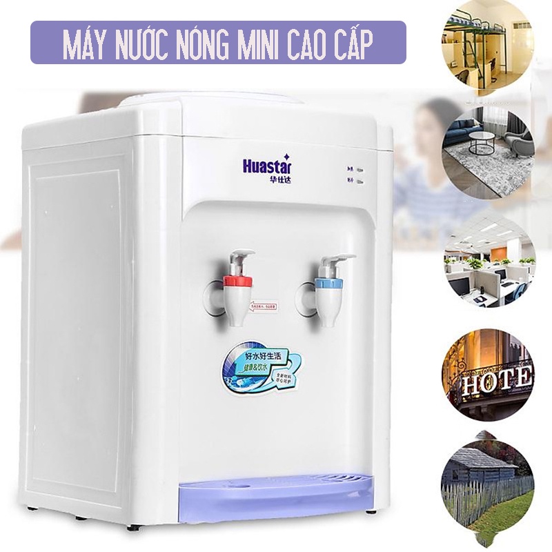 Cây Nước Nóng Lạnh Mini Huastar Để Bàn Dùng Cho Gia Đình Văn Phòng Cá Nhân Rất Tiện Lợi Chất Liệu Nhưa ABS -SALE LỚN