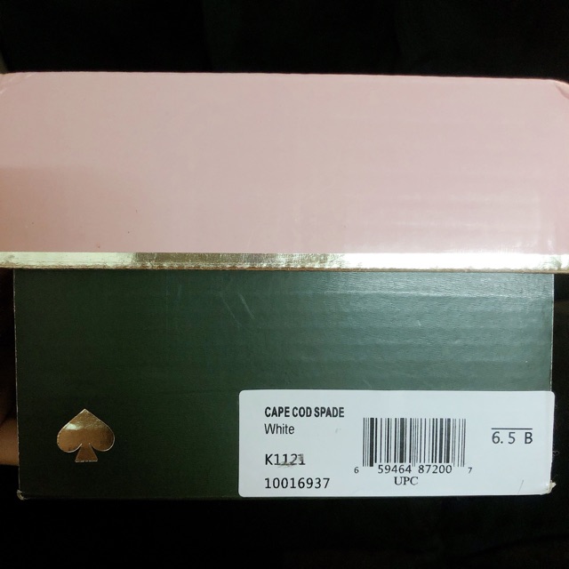Giày da trắng Kate Spade