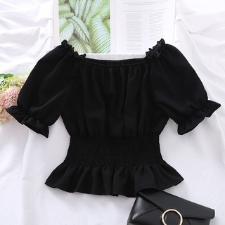 Áo trễ vai croptop