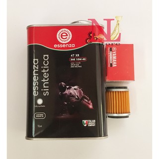 nhớt essenza xr 1L 10w40 full tổng hợp + lọc nhớt cho xe yamaha