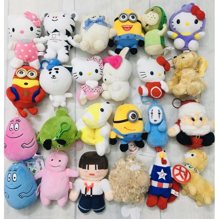 MK6)Móc khoá gấu bông minion nhiều mẫu