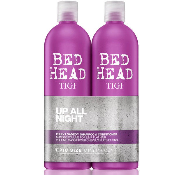 Cặp Dầu Gội Xả Phục Hồi Tóc Hư Tổn Tigi Bed Head Up All Nigh - Màu Tím