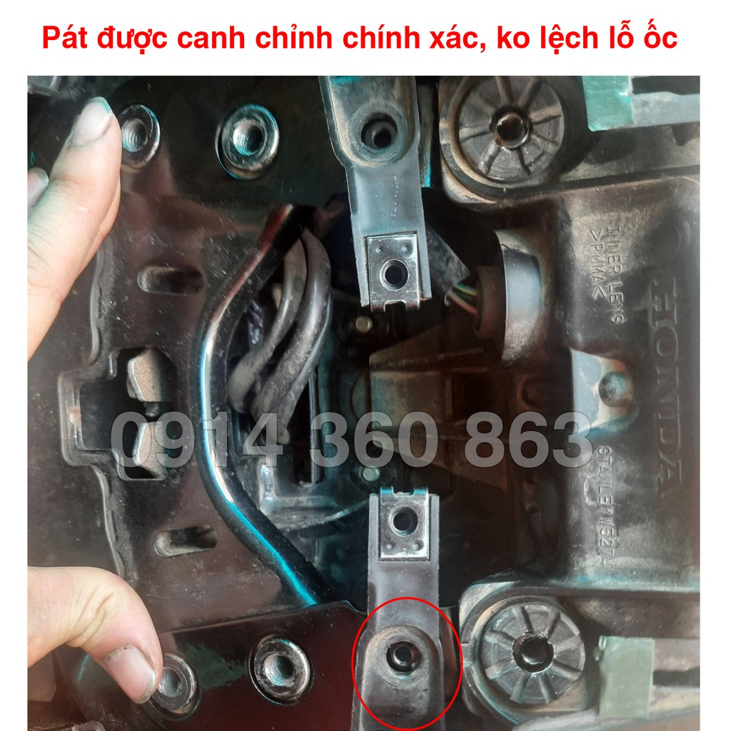 Pat gắn cảng sau Winner x, Pass bợ giữ đèn hậu (Pát rời chế) khi thay cảng