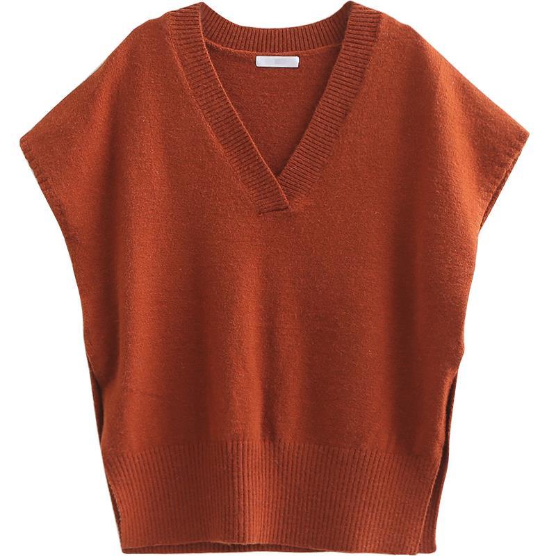 Set Áo Sơ Mi Dài Tay + Áo Len Không Tay Thời Trang Dành Cho Nữ