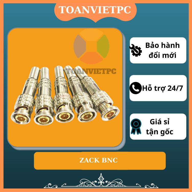 Hộp 100 Jack BNC đuôi lò xo loại tốt