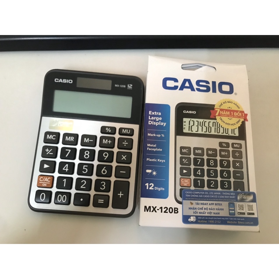 MÁY TÍNH CASIO MX-120B -12 SỐ