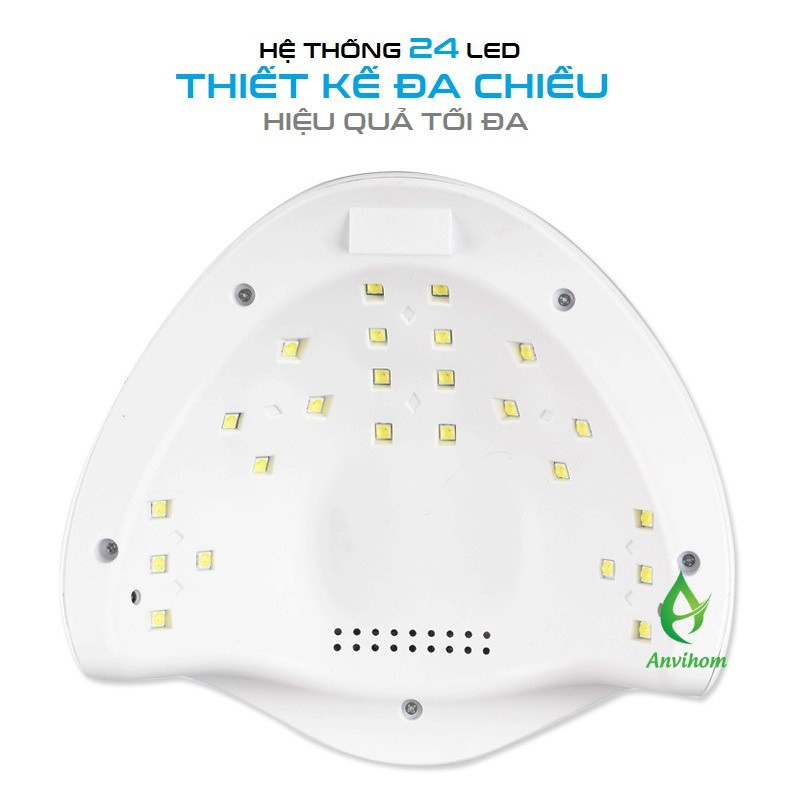 MÁY HƠ GEL- MÁY SẤY MÓNG - ĐÈN SẤY MÓNG SUN 5 TEM XANH CHÍNH HÃNG 48W UV/LED DỤNG CỤ LÀM MÓNG NAIL ANVIHOM | BigBuy360 - bigbuy360.vn