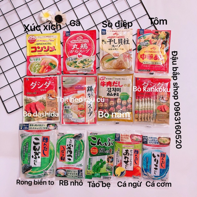 Hạt nêm Nhật cho bé ăn dặm