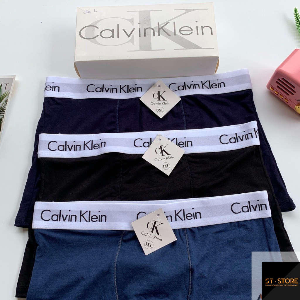 Sịp đùi nam CK vải Cotton mềm mịn, Quần lót nam boxer co giãn 4 chiều ST STORE