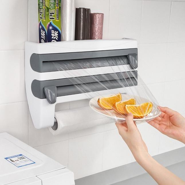 Giá Đỡ Cuộn Giấy Vệ Sinh 4 Trong 1 Màu Xám | BigBuy360 - bigbuy360.vn