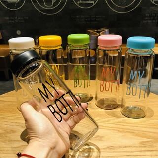 Chai My Bottle 5 Màu Bằng Thủy Tinh 500ML (set 5 chai)