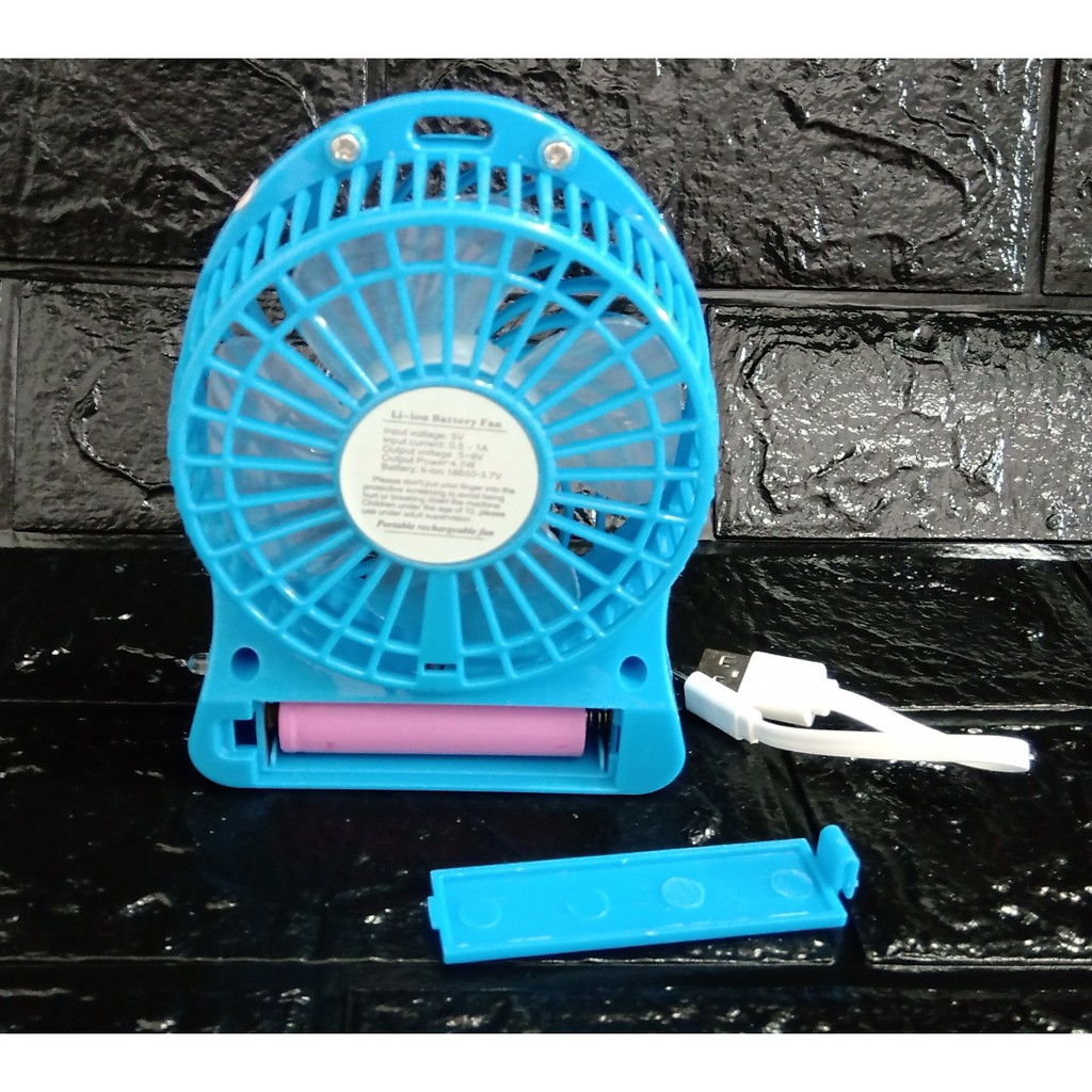 [Mã ELHA22 giảm 5% đơn 300K] Quạt sạc để bàn mini fan tích hợp 3 chế độ gió