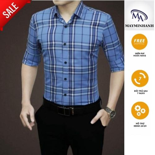 Áo sơ mi nam Dài tay Kẻ BBR Hàng Xuất [ Cung Cấp Sỉ Toàn Quốc]