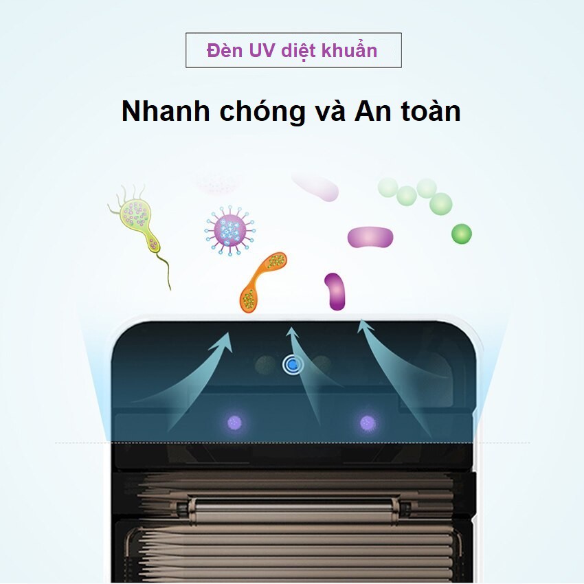 Hộp đựng tăm cảm ứng có tia UV diệt khuẩn SVAVO - Smart Toothpick Dispenser SVAVO
