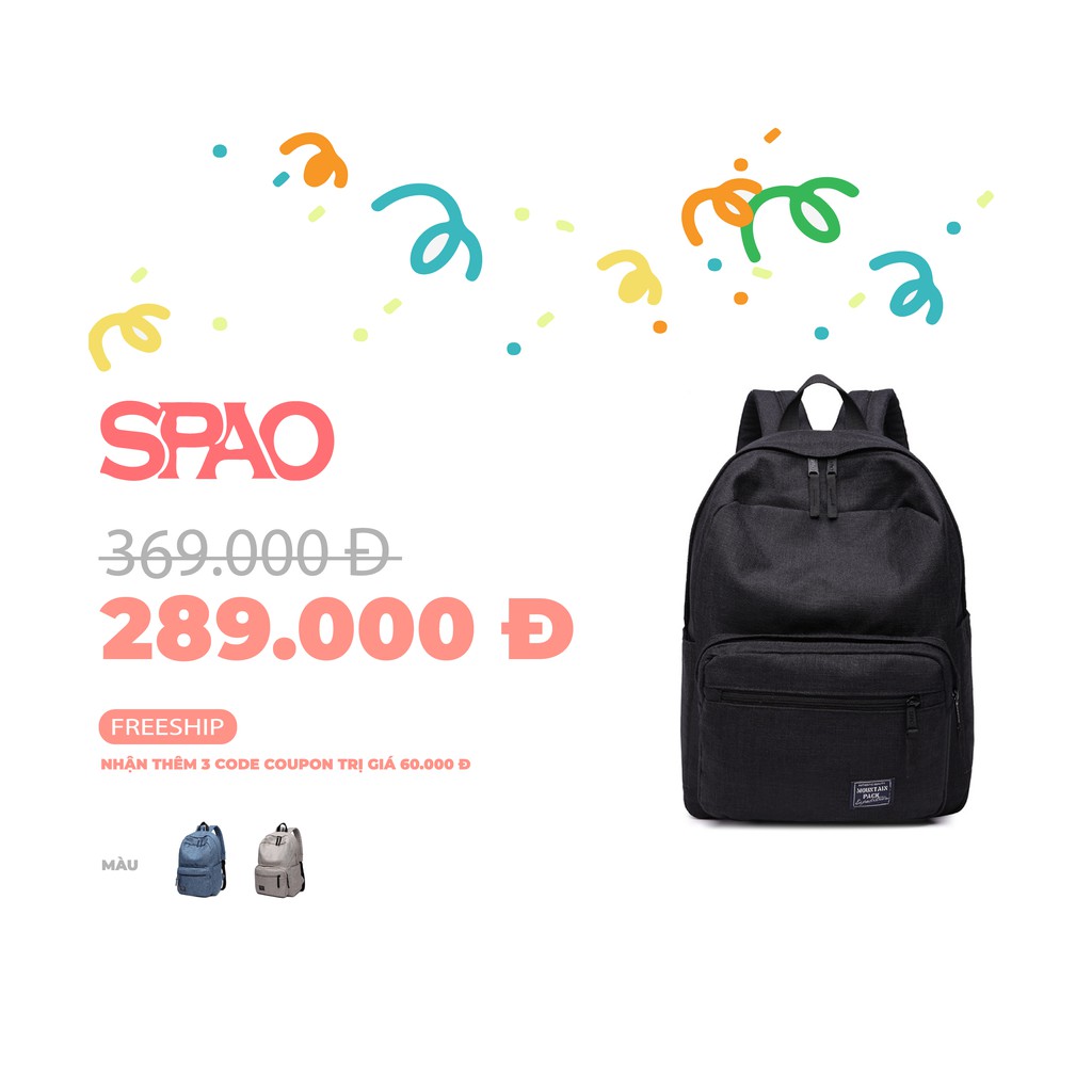 Balo Hàn Quốc SPAO Casual packbag