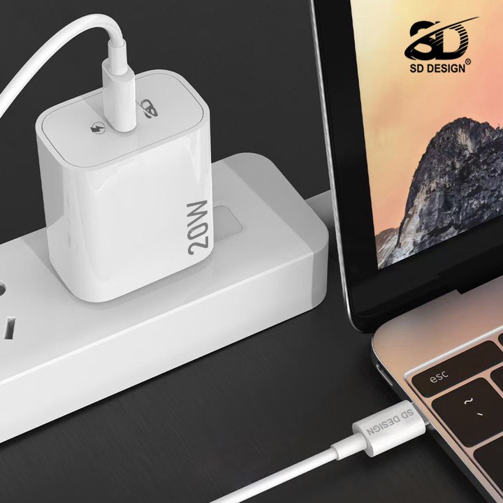 Bộ Củ Cáp Sạc Nhanh 20W SD SENDEM HG06 sạc ổn định an toàn cho điện thoại ip 6 đến 13 pro max