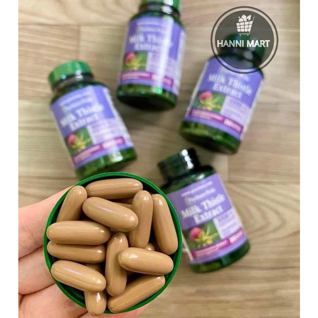 Thải Độc Gan, Bổ Gan, Làm Mát Gan Milk Thistle Extract 1000mg 90 Viên Puritan's Pride