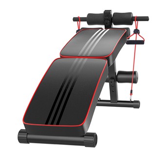 Ghế cong tập bụng AD-178 Có dây tập Đàn Hồi + Gấp gọn