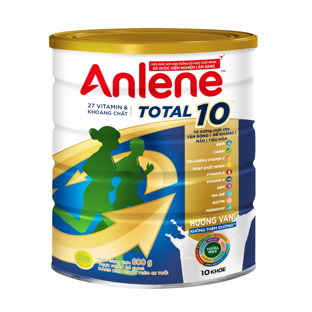 Bộ quà tặng sữa bột bổ sung dinh dưỡng Anlene TOTAL 10
