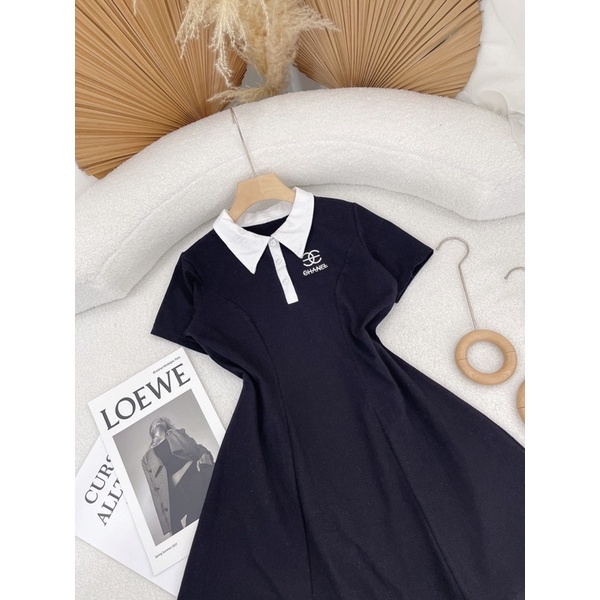 ĐẦM POLO 6 MẢNH THÊU