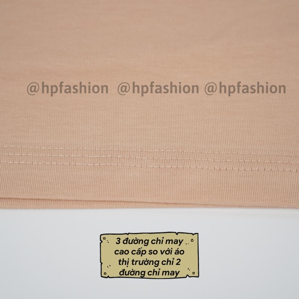 Áo thun trơn tay lỡ 100% Premium Cotton ❤️ Áo phông trơn Basic Tee form rộng Oversize dáng Unisex nam nữ - Happy Style