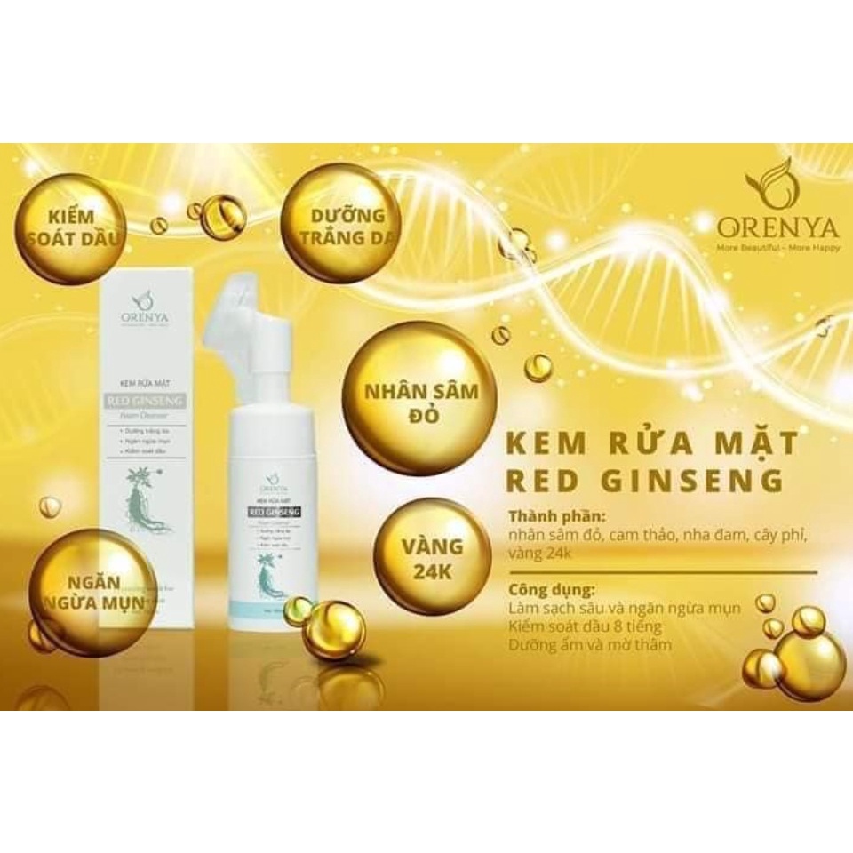 Kem Rửa Mặt Nhân Sâm Đỏ Hàn Quốc Red Ginseng – 150ml_ Sửa rửa mặt cho nam nữ