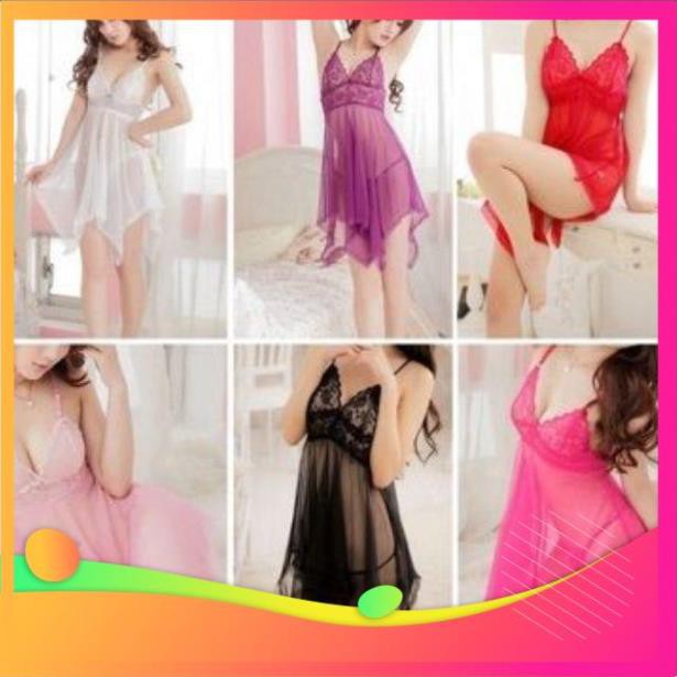 [ COSPLAY SEXY KATA - HÀNG CAO CẤP ] Váy ngủ sexy gợi cảm trong suốt (tặng quần chíp) | BigBuy360 - bigbuy360.vn