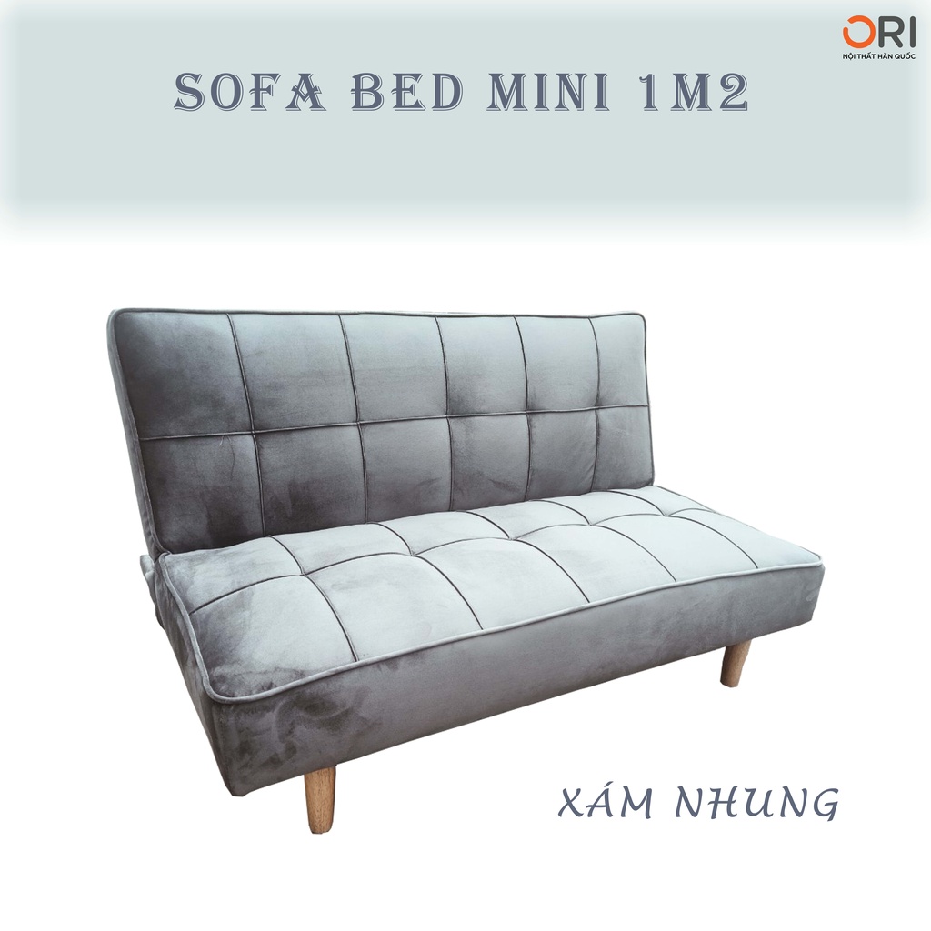 SOFA MINI DÀI 1M2 PHÙ HỢP CHO GÓC NHÀ NHỎ NHẮN - SOFA GIƯỜNG THÔNG MINH 3 CHỨC NĂNG NGÃ - ORI NỘI THẤT HÀN QUỐC