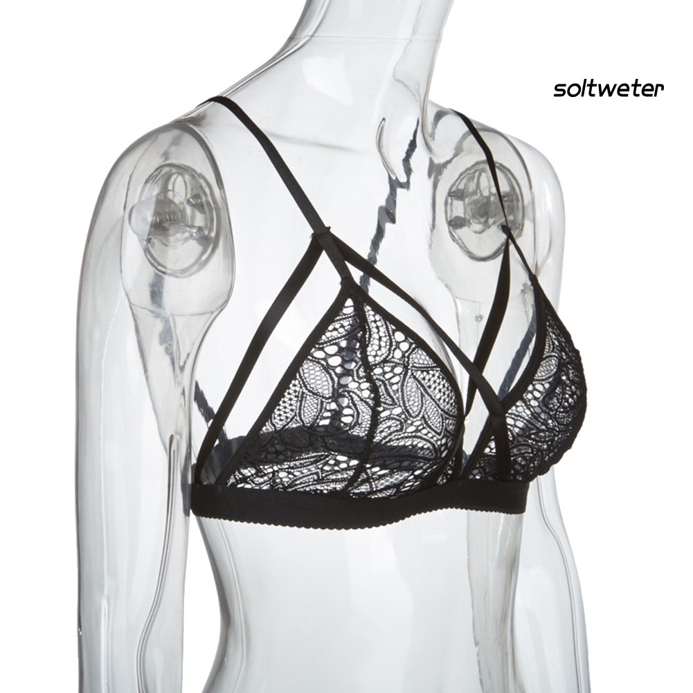 Áo Lót Ren Đan Dây Quyến Rũ Cho Nữ