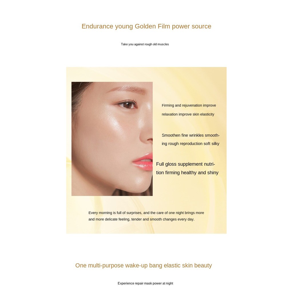 Mặt nạ ngủ tinh chất vàng Gold Fullerene HIH dưỡng ẩm làm trắng mịn da - Glow VN | BigBuy360 - bigbuy360.vn