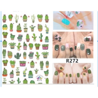 Sticker & Decal dán móng tay hình xương rồng