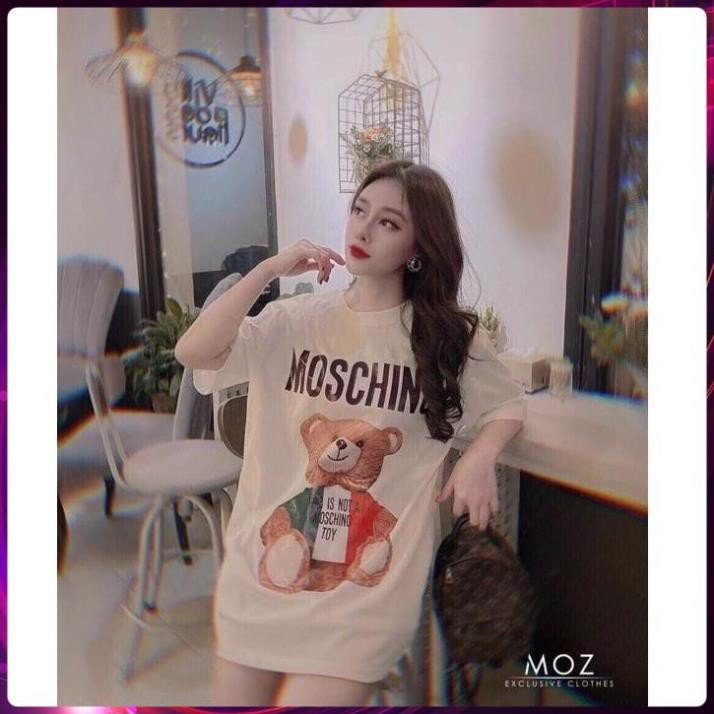 áo phông nữ, áo phông rộng moschino - Hàng cao cấp, chất đẹp, ảnh thật 2