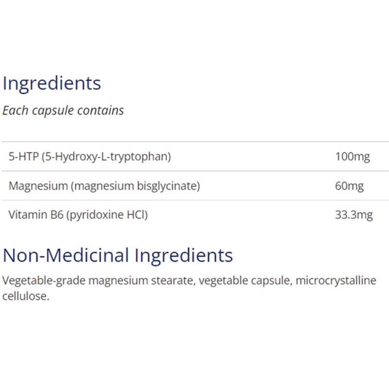Viên uống giảm căng thẳng và suy nhược thần kinh Canprev 5 HTP 100mg 60 viên nang