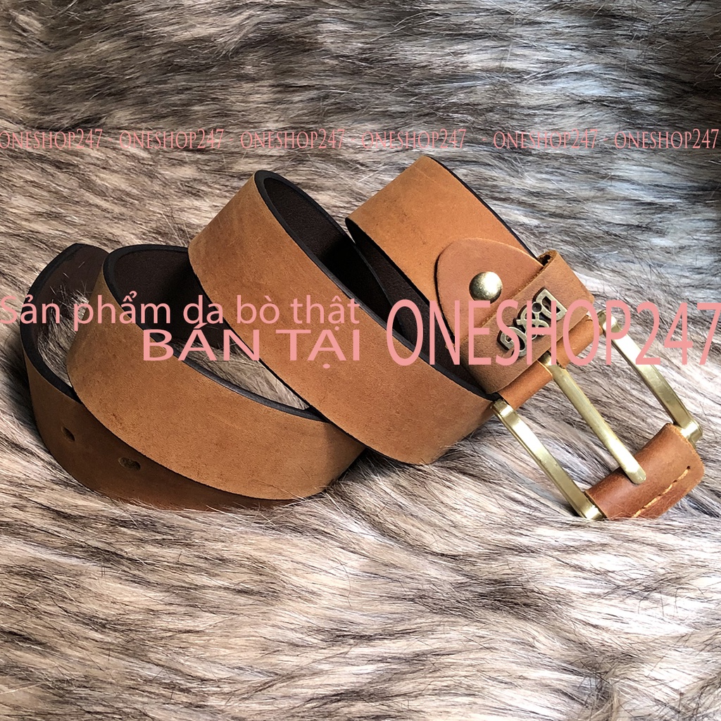 Thắt lưng nam chắc chắn bền đẹp A92TL,100% da bò thật, Dây nịt nam nguyên sợi