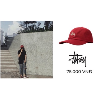Nón stusssy đỏ sơn tùng mtp