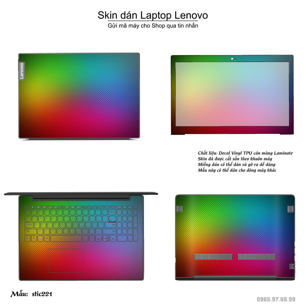 Skin dán Laptop Lenovo in hình Hoa văn sticker nhiều mẫu 36 (inbox mã máy cho Shop)
