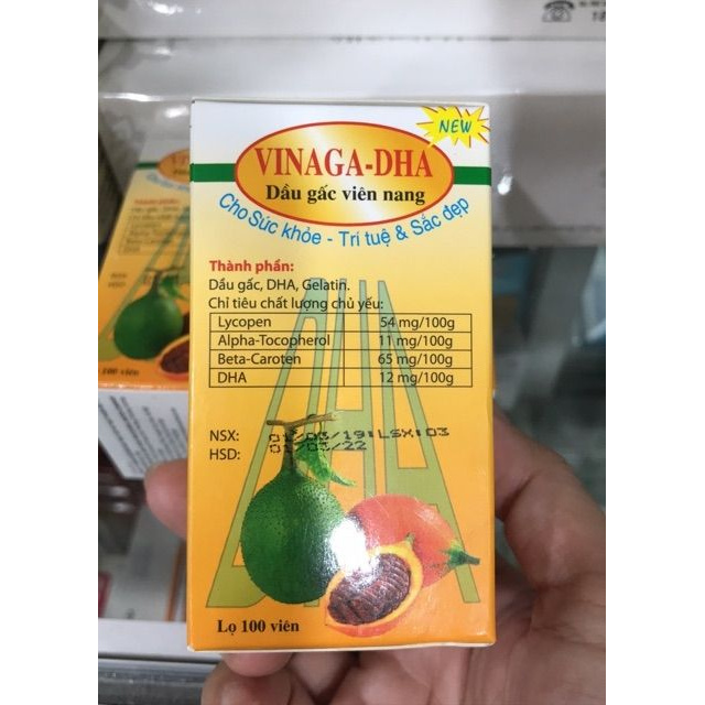 DẦU GẤC VINAGA DHA (lọ 100 viên)_ [IDC]