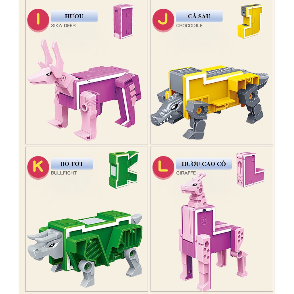 CHỮ BIẾN HÌNH THÔNG MINH  Biến hình thành động vật