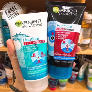 Sữa rửa mặt GARNIER 3in1 cho da dầu mụn các loại
